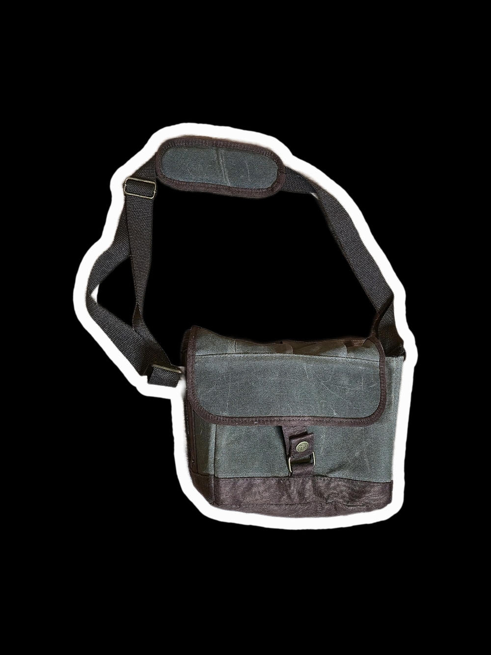 Legacy Beer Caddy Canvas Messenger Bag With Retractable Cord